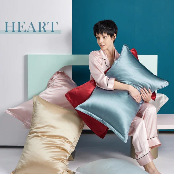 Taie d'Oreiller en Soie de Mûrier - Soin Beauté Cheveux & Peau