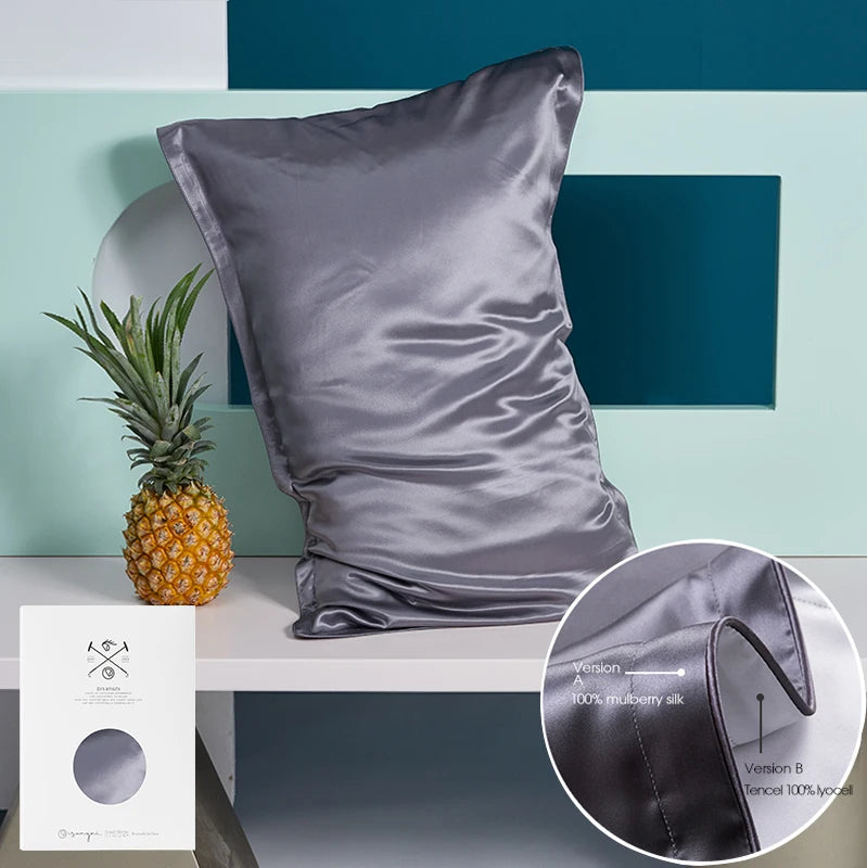 Taie d'Oreiller en Soie de Mûrier - Soin Beauté Cheveux & Peau