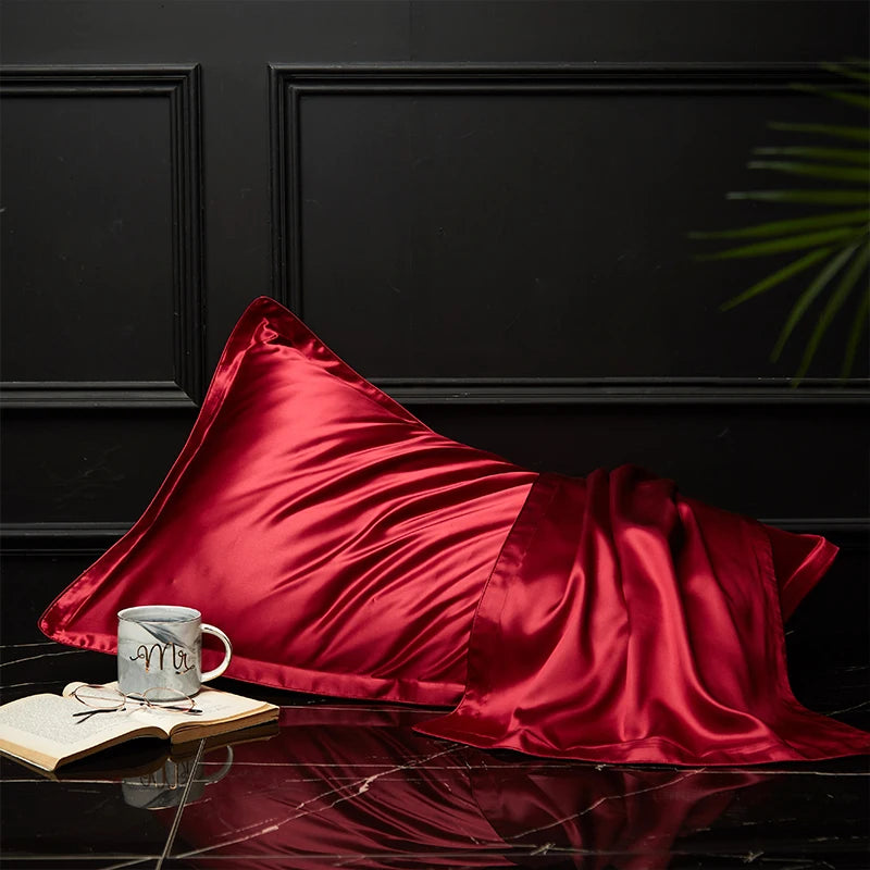 Taie d'Oreiller en Soie de Mûrier - Soin Beauté Cheveux & Peau