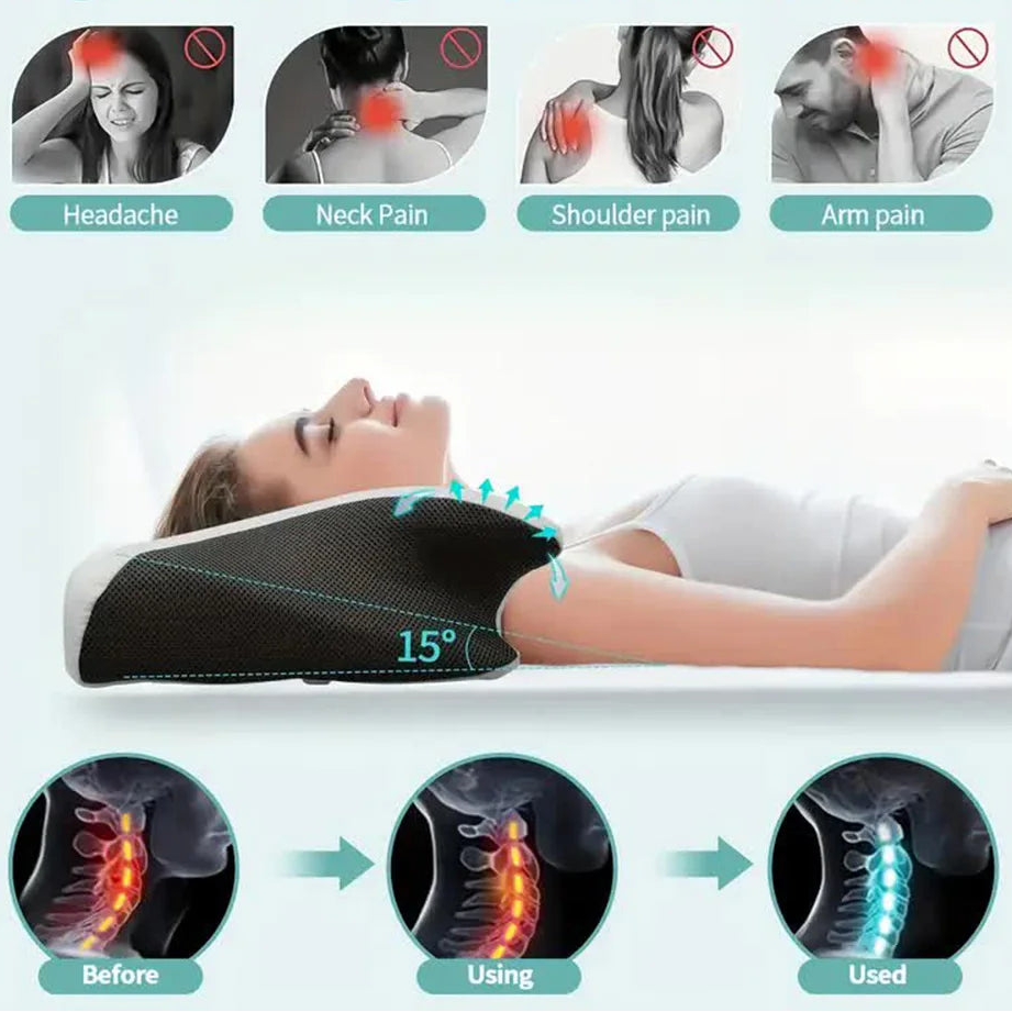 Oreiller Ergonomique Papillon - Mousse Orthopédique Cervicale